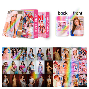 30Pcs/set BINI Laser Card Two-sided HD Photocard Aiah Colet Gwen Maloi Stacey Jhoanna Mikha Sheena Fans Collectible Gift Cards