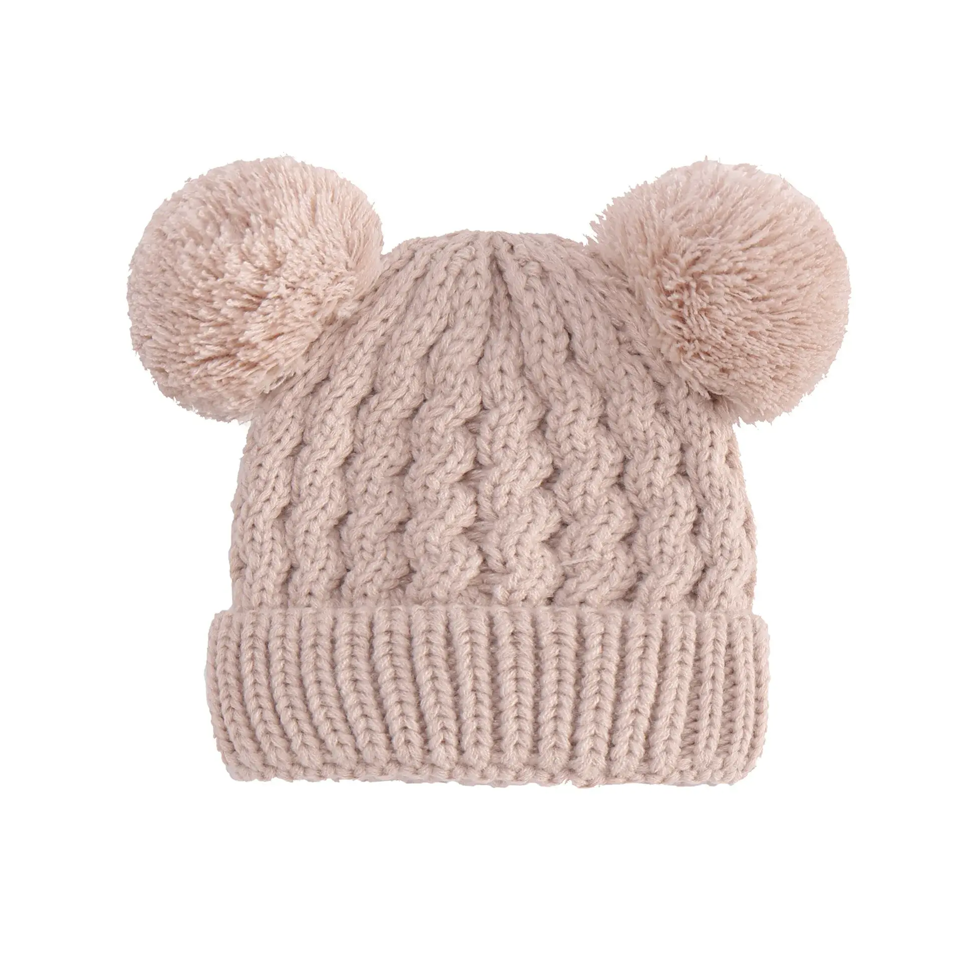 2024 Pompon cappello invernale da bambino per ragazze berretto caldo berretto per bambini palla di pelliccia pom pom cappello da bambina cappelli da neve per bambini