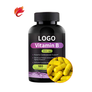 Vitamina <span class=keywords><strong>B</strong></span> Compuesta en Cápsulas Blandas, Suplemento de 1000 mg y 500 mg, Tabletas Masticables, Marca Privada - Product Image 1