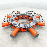 Machine de découpe de pieux hydraulique automatique de 700 mm pour excavatrice, avec capacité de coupe rapide pour les projets de construction de ponts