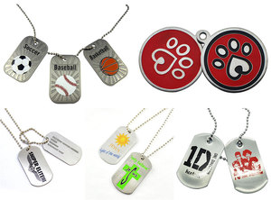 थोक कस्टम नामित उदात्तीकरण स्टेनलेस स्टील पालतू पशु आईडी टैग धातु डिजाइन लोगो कुत्ते टैग हार - Product Image 6
