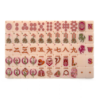Ubin Mahjong Akrilik Putih Amerika Mewah Mountain Big Sky 160pcs untuk Hiburan