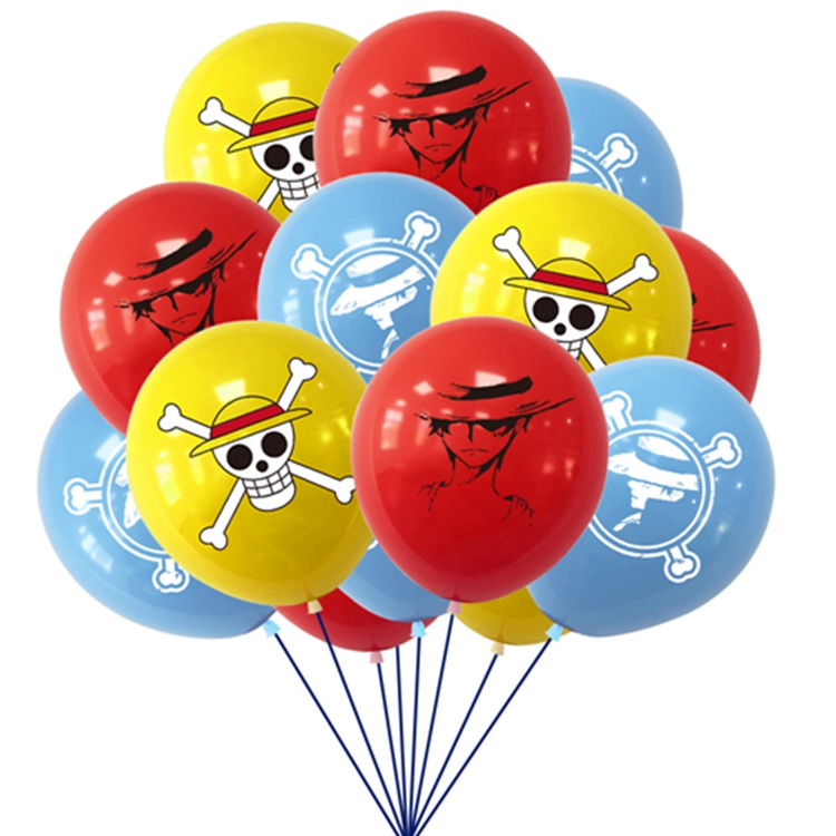 ONE PIECE Latex Balloons & Banner - Kids Birthday Party
