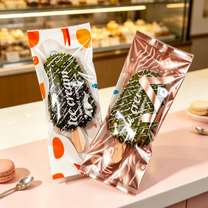 Bolsas Transparentes para Empacar Helados con Diseño de Dibujos Animados, Bolsas de Plástico Termosellables, Bolsas Personalizadas para Envolver Helados - Product Image 6