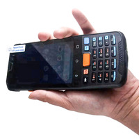 Hidon Factory 4.0'' Android 3GB+32GB IP65 Petit PDA robuste portable avec batterie amovible, clavier, lecteur de codes-barres, NFC et RFID