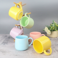Mug Keramik Porselen Kapasitas Besar Warna Pink Lucu Bentuk Perut Ramah Lingkungan untuk Pasangan, Dapat Dikustomisasi Logo dan Pola