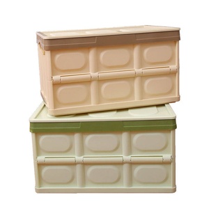 Scatola Pieghevole con Coperchio <span class=keywords><strong>in</strong></span> <span class=keywords><strong>Legno</strong></span>, Organizer per Bagagliaio <span class=keywords><strong>Auto</strong></span> e Casa, Contenitore di Grande Capacità per Libri, per Aula e Uso Quotidiano - Product Image 5