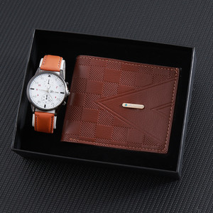 Classic <strong>Geneva</strong> Men's Versatile Fashion <strong>Watch</strong> Hot Sale Business Two-Eye Wristwatch <strong>Set</strong> Alloy Bracelet 30mm Quartz <strong>Watches</strong> <strong>Set</strong> - Product Image 1