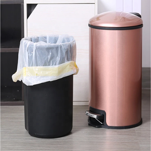 Plastic Disposable Garbage <b>Bags</b> with Handles, Draw Tape Garbage <b>Bags</b>, Garbage <b>Bag</b> with <b>String</b> - Product Image 4