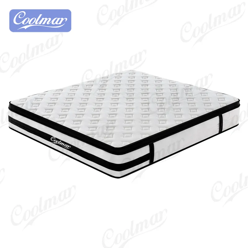 Coolmar-colchón de espuma de esponja enrollado para dormir, cama doble en caja