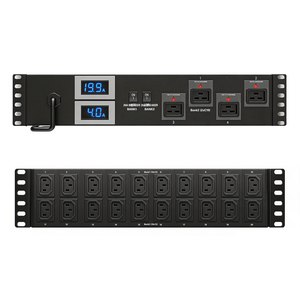 หน่วย30A จ่ายไฟฟ้าชั้นวางอัจฉริยะสากล C19 C13 PDU สำหรับตู้เซิร์ฟเวอร์ไม่มีหน่วยกระจายพลังงาน - Product Image 3