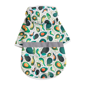 Cartoon print pet raincoat with reflective strips, hooded waterproof clothing for small and medium-sized dogs, Teddy and Bichon - Product Image 5