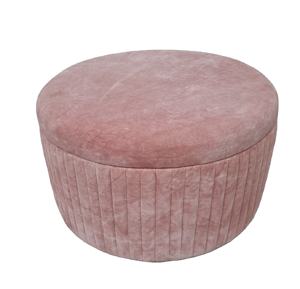 Taburete de Almacenamiento de Madera Extensible, Bordado, Estilo Boho, Convertible, Hecho a Mano, Plegable, Mueble Tradicional para el Hogar y Hoteles - Product Image 1