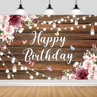 Pancarta de cumpleaños de la serie Black Gold, decoración de fiesta de banquete temático y tela de fondo para reunión y arreglo