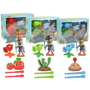 Plants VS Zombies Peashooter Action Figures Model Toys Children Kits