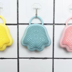 Bola de baño con forma de pata de gato, cepillo de baño para bebés, cepillo de baño de silicona, masaje, lavado del cabello, fregado, cepillo para limpiar superficies - Product Image 1