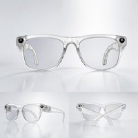 Lunettes Intelligentes M65 AI à Monture Transparente, Audio, Appel Bluetooth, Enregistrement, Caméra 1080P