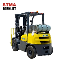 Montacargas STMA de 3 Toneladas (3000 kg, 6600 lb) con Motor de Gasolina y GLP, Certificación CE y EPA, Doble Combustible, Servicio OEM