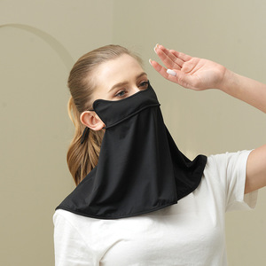Masque de protection solaire conduite glace masque de soie respirant pare-soleil visage été équitation masque facial Protection UV visage complet Gini - Product Image 6