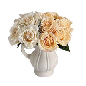 Flores Artificiales, Ramo de Novia de Rosas Vintage, Aspecto Realista para Centros de Mesa, Arreglos, Decoración de Bodas y Fiestas - Product Image 5