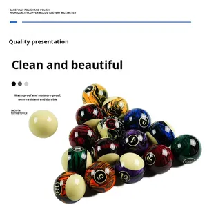 <span class=keywords><strong>Bolas</strong></span> de <span class=keywords><strong>Billar</strong></span> Pool Crystal Ball de 57.2mm, Material de PVC de Alta Pureza, Patrones de Mármol, para Entrenamiento Amateur, Juegos de Snooker/Nueve <span class=keywords><strong>Bolas</strong></span> - Product Image 2