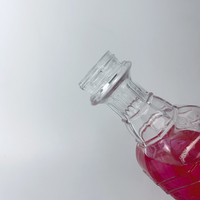 Haute Qualité 600ml Bouteilles En Verre Ronde Vodka Whisky Brandy Liqueur Bouteille Personnalisé Vin Bouteille En Verre avec Liège En Gros