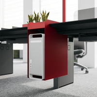 Bureau modulaire moderne 6 places espace ouvert poste de travail en bois mobilier de travail pour le personnel de bureau