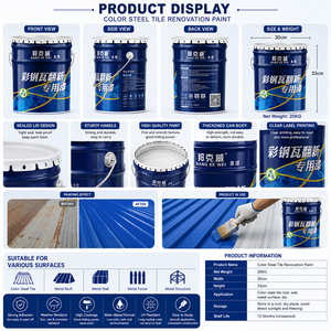 Peinture de rénovation pour toiture métallique extérieure, imperméable, résistante aux intempéries, revêtement pour tuiles en acier - Product Image 6