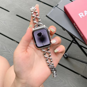 Bracelet de montre en métal pour <span class=keywords><strong>femme</strong></span> pour <span class=keywords><strong>Iwatch</strong></span> Series 11 Bracelet de remplacement pour Apple Watch 38mm 42mm <span class=keywords><strong>Bracelets</strong></span> Accessoires de montre - Product Image 3