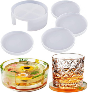 Moldes de silicona para resina exposi 실리콘 코스터 금형 에폭시 수지 - Product Image 5