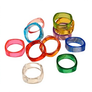 Ensembles de bracelets géométriques vintage en résine acrylique, colorés, de haute qualité, bijoux tendance pour femme et homme, cadeaux de mode - Product Image 6