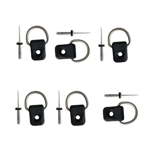 Rivets à pression en acier inoxydable de 0,1875 pouces de diamètre avec rondelle incluse pour accessoires de bateau, kayak, vélo, type anneau en D - Product Image 1