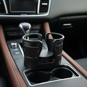 Soporte para dos vasos, base ajustable giratoria de 360 ​​grados para la mayoría de los coches, material ABS para el asiento delantero - Product Image 2