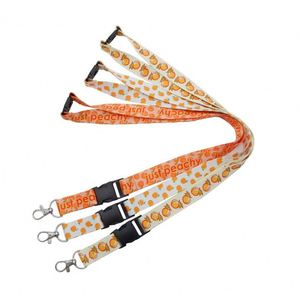 Lanières personnalisées à faible MOQ avec logo imprimé, porte-badge vierge par sublimation, en polyester - Product Image 1
