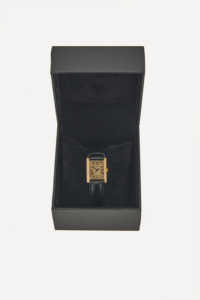 Reloj Clásico Cuadrado GBHW Dorado y Negro, Reloj de Pulsera de Cuarzo con Caja de Acero Inoxidable y Correa de Cuero, Estilo Elegante - Product Image 6