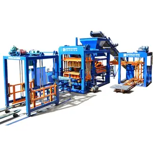 QT6-15 Betonblok Maken Machine Productielijn Volautomatische Bestrating Holle Blok Machine Prijs Kerbstone Blok Machine