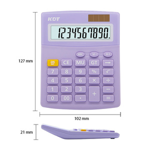 Calculadora Portátil de Goma de 12 Dígitos de Alta Calidad con Función <span class=keywords><strong>Normal</strong></span> de Fábrica, Pantalla LCD Grande y Doble Alimentación para Finanzas - Product Image 2