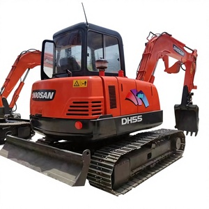 รถขุด Doosan DH55 มือสอง ปี 2023 รถขุดตีนตะขาบขนาดเล็ก 5.5 ตัน บุ้งกี๋ 0.3 ลบ.ม. เครื่องยนต์และปั๊มสำหรับงานก่อสร้างและงานฟาร์ม - Product Image 1