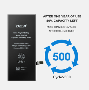 Deji แบตเตอรี่โทรศัพท์มือถือสำรองสำหรับ iPhone 6 A1549 <span class=keywords><strong>A1586</strong></span>แบตเตอรี่ภายนอกที่ได้รับการตกแต่งใหม่ - Product Image 3