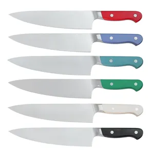 Cuchillo De Chef De Cocina Forjado De Acero Inoxidable De Alto Carbono Profesional De 8 Pulgadas Con Mango De ABS