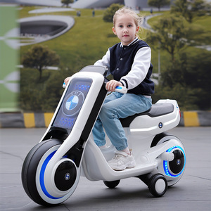 Motocicleta eléctrica recargable Smt Kids para niños de 5 a 7 años con luces LED y asientos dobles - Product Image 1