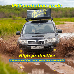 High Quality Outdoor Waterproof Taxi LED Advertising Display P3 Full Color Car Top Advertising Roof Signs Taxis - Product Image 3