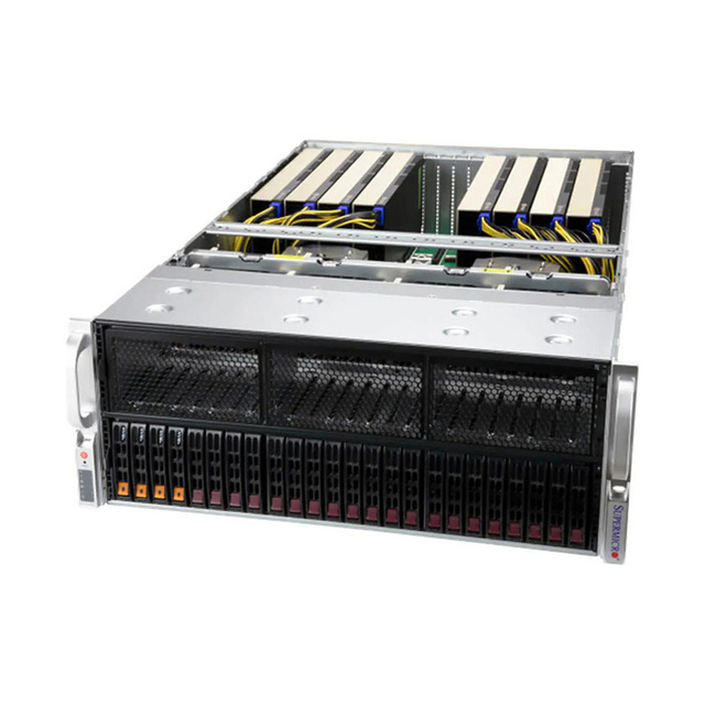 SuperMicro AS-4125GS GPU Server 4U Rack for H100 A100 L40S A5000 PCIE/SXM AI Computer Graphics Card Case