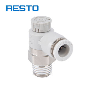 وصلة توصيل هوائية من نوع PTL من RESTO، وصلة قفل بالضغط، وحدة تحكم في السرعة، صمام ضبط الحد الأقصى - Product Image 3