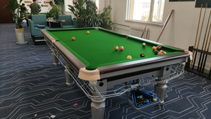 Mesa de Billar de Lujo con Patas Plateadas, Grado Torneo, para 9 Bolas/<span class=keywords><strong>8</strong></span> Bolas, Uso Profesional en Interiores, Diseño Duradero - Product Image 6