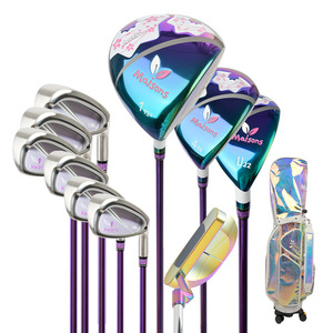 YUEKE Offre Spéciale : Ensemble Complet de 11 Clubs de <span class=keywords><strong>Golf</strong></span> Personnalisés pour Femme (Putter, <span class=keywords><strong>Driver</strong></span>, Wedge, Fer, Bois) - Product Image 1