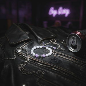 Vendita calda Trending moda titanio braccialetti a catena per le donne geometrico religioso croce corda Design con perla per lo stile Punk - Product Image 3