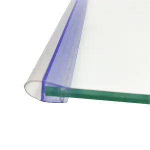 GUIDA 716078 all'ingrosso di alta qualità in gomma trasparente Silicone PVC vetro doccia schermo inferiore striscia di tenuta per porte in vetro doccia