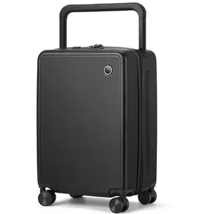 Fashion luxury trendy eminent wide trolley case large capacity PC luggage anti-theft luggage with TSA lock USB for unisex