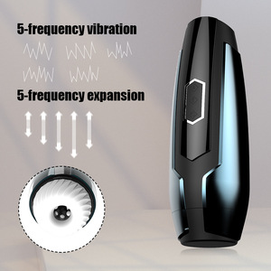 Masturbateur masculin entièrement automatique, type 'Airplane Cup', avec stimulation électrique et télescopique, simulation de sexe vaginal et oral - Product Image 2